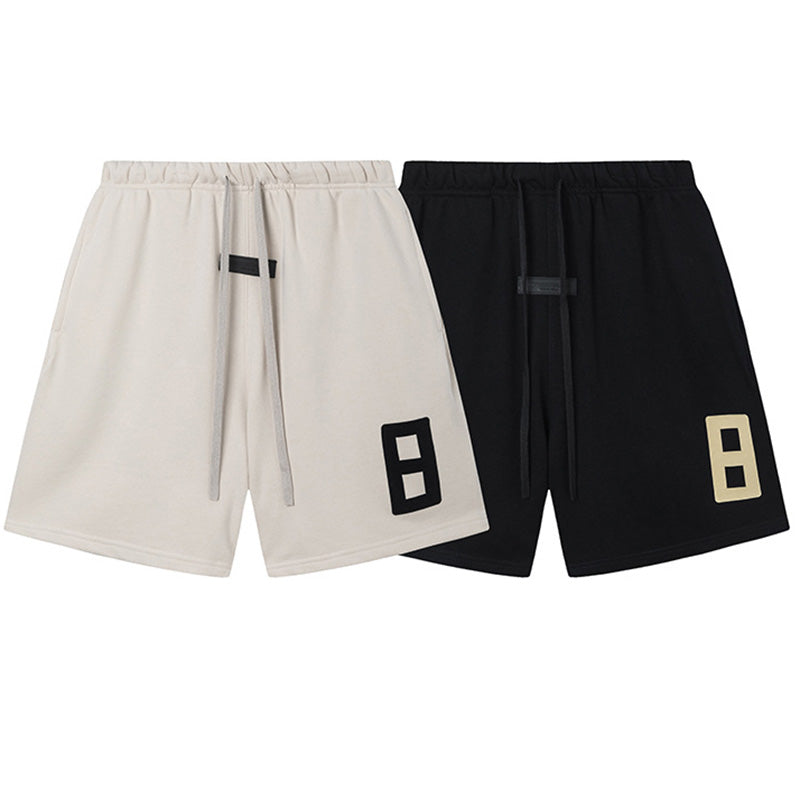Fear of God Season 8 8-Character Flocking Print Shorts – Black / Grey