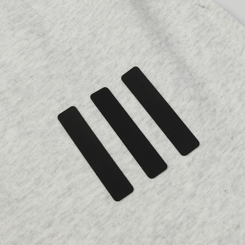 Fear of God x Adidas 3D Rubber Three-Bar Shorts – Grey / Black / White