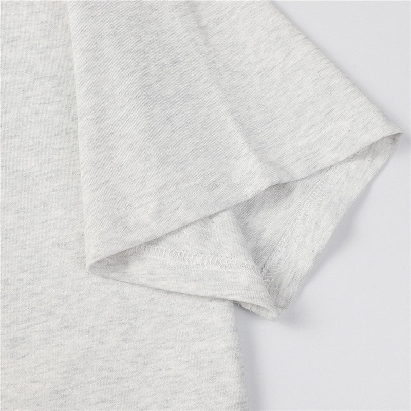 Fear of God Flocked G Letter Pattern T-Shirt – Black / Light Grey / Apricot