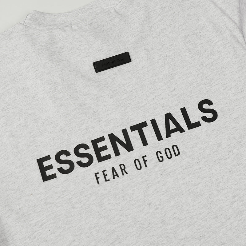 Fear of God x Adidas 3D Rubber Three-Bar T-Shirt – Black / White / Grey
