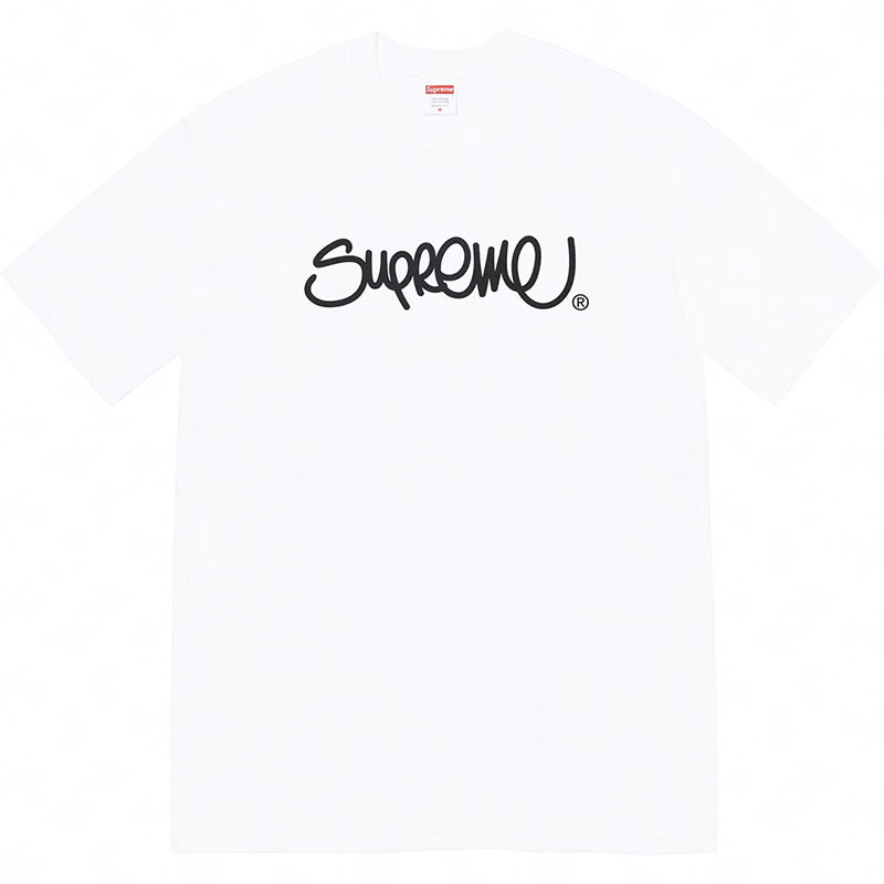 Supreme 22SS Handstyle T-Shirt — Black / White
