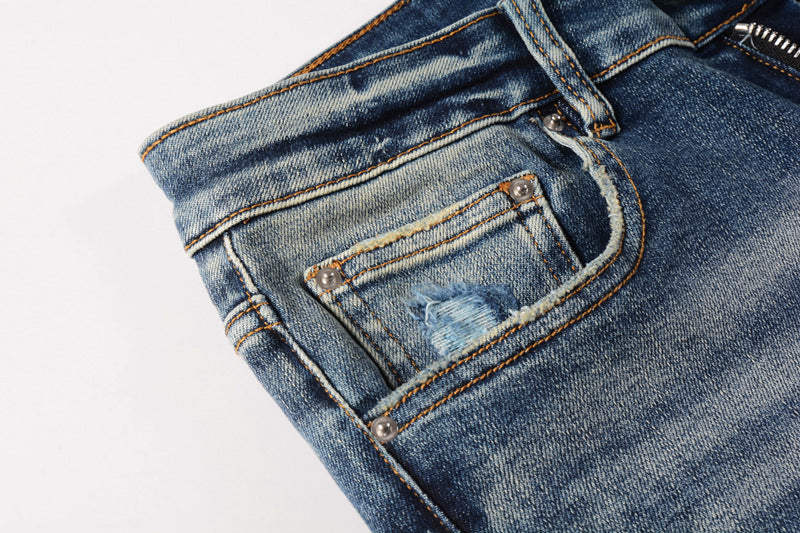AMIRI Destroyed Slim Jeans – Distressed Denim