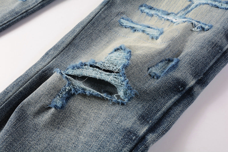AMIRI Destroyed Slim Jeans – Distressed Denim