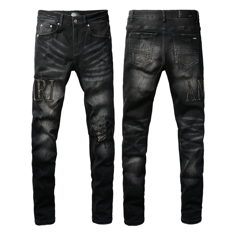 AMIRI Destroyed Slim Jeans – Distressed Denim