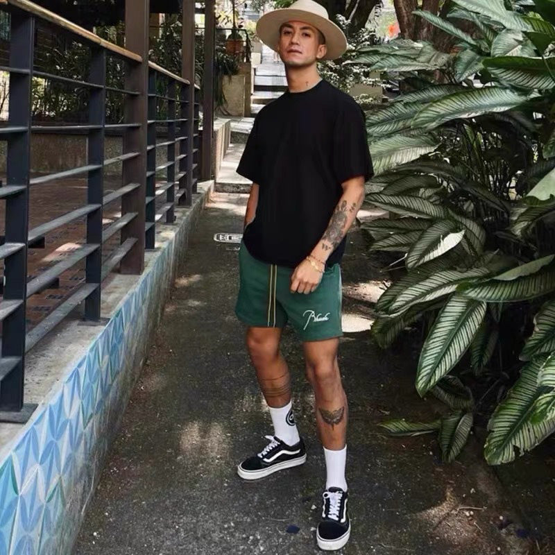 RHUDE Embroidery Logo Shorts – Green