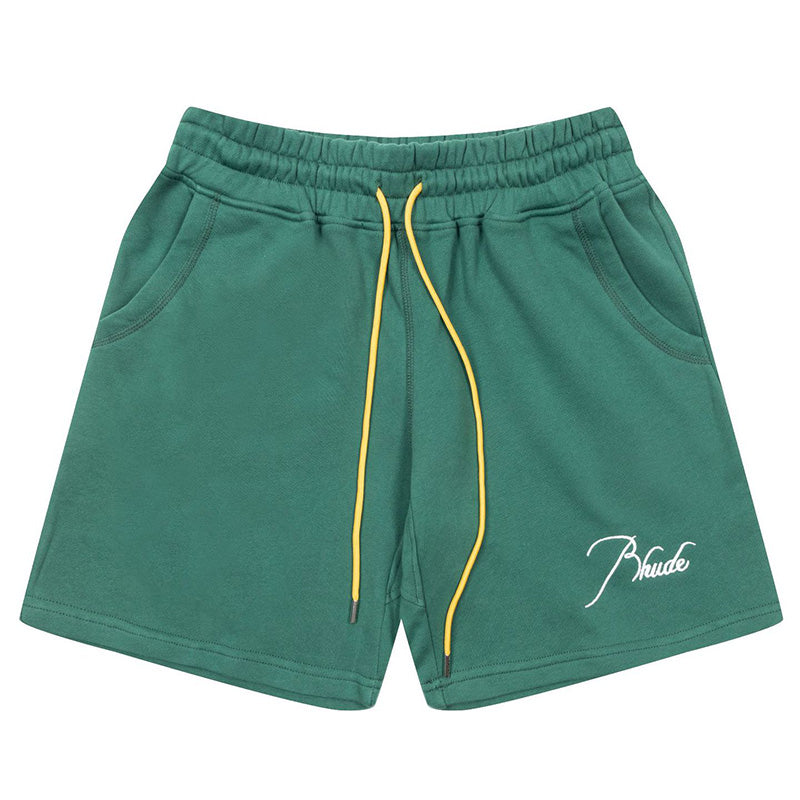 RHUDE Embroidery Logo Shorts – Green