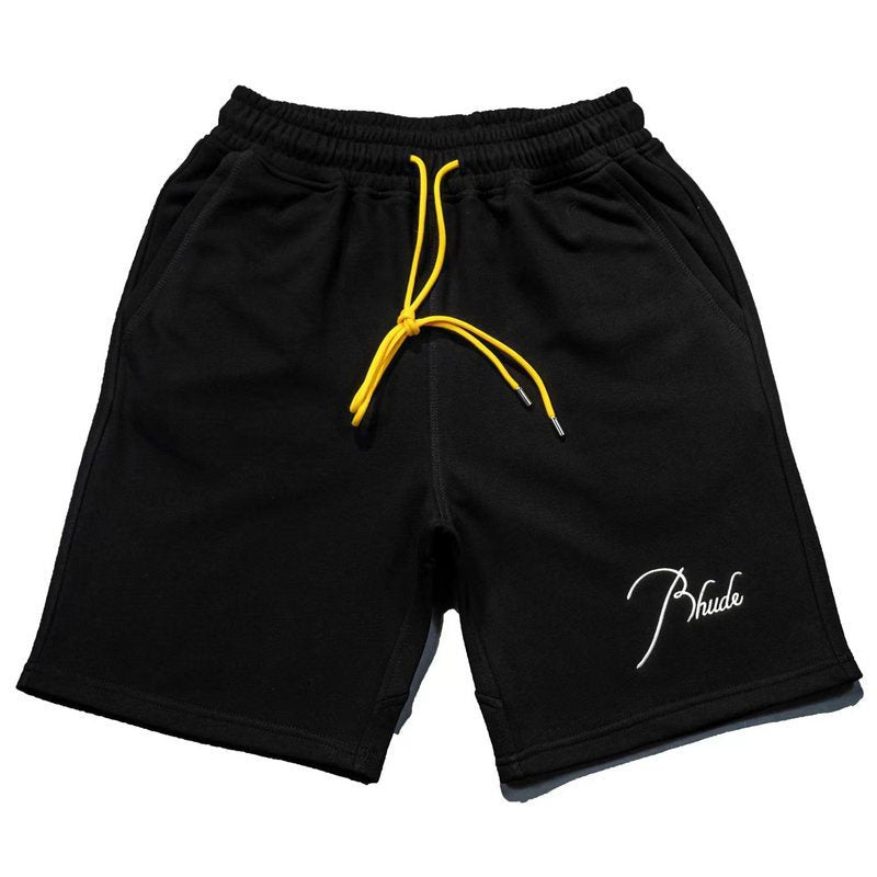 RHUDE Embroidery Logo Shorts – Black