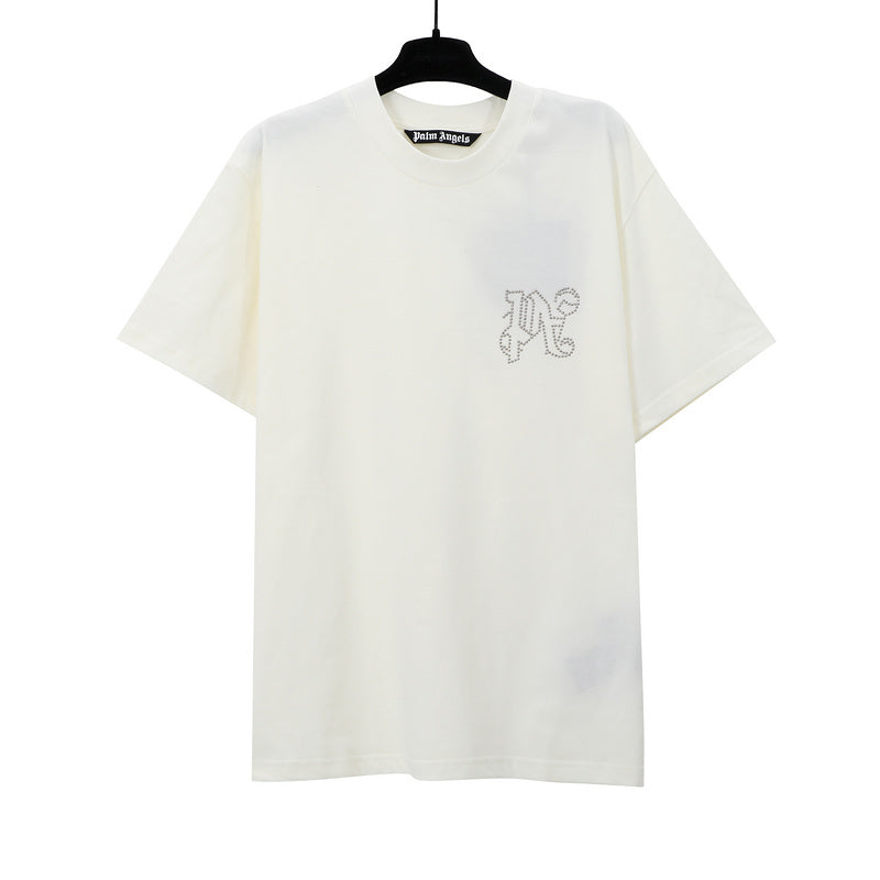 Palm Angels Monogram PA Stud T-Shirt – 100% Cotton