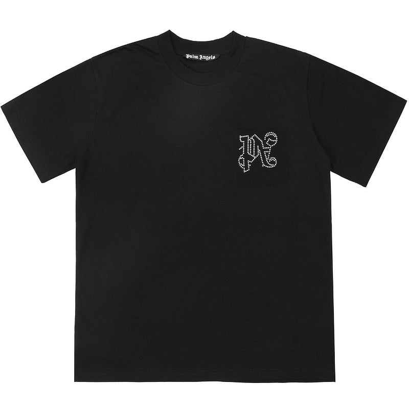 Palm Angels Monogram PA Stud T-Shirt – 100% Cotton