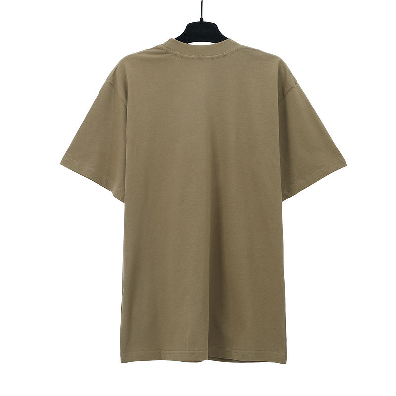 Palm Angels Monogram Statement T-Shirt – Khaki | 100% Cotton