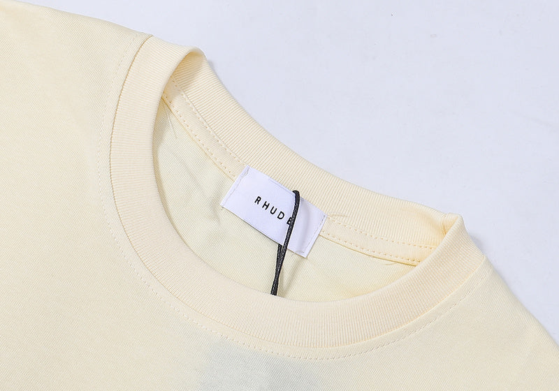 RHUDE East Hampton Catamaran Racing Graphic T-Shirt – Black / Apricot / White