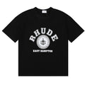 RHUDE East Hampton Catamaran Racing Graphic T-Shirt – Black / Apricot / White