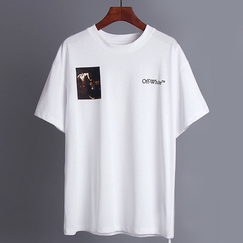 Off-White Piano Player Oil Painting T-Shirt