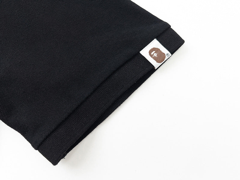 BAPE A Bathing Ape Head Logo Polo Shirt