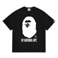 BAPE Bicolor By Bathing Ape Tee - Black, White & Grey