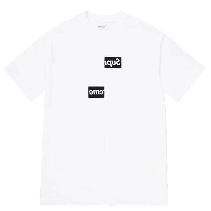 Supreme x CDG 18FW Split Box Logo Tee