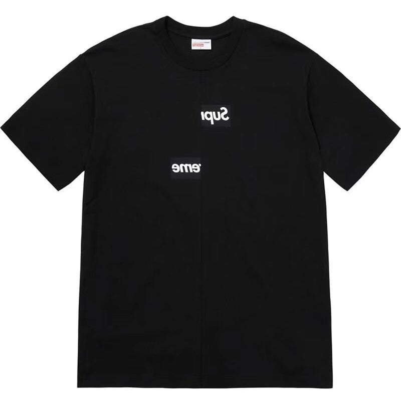 Supreme x CDG 18FW Split Box Logo Tee