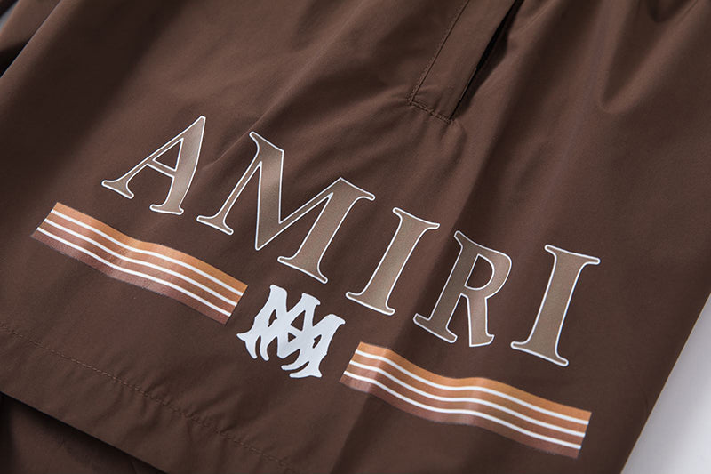 AMIRI Logo-Print Swim Shorts