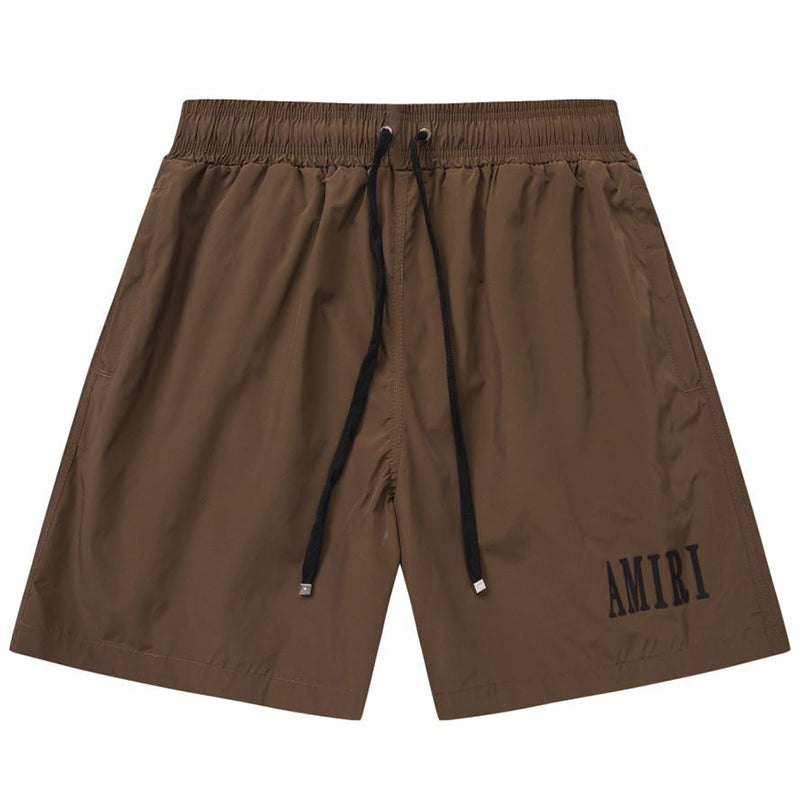 AMIRI Logo-Print Swim Shorts