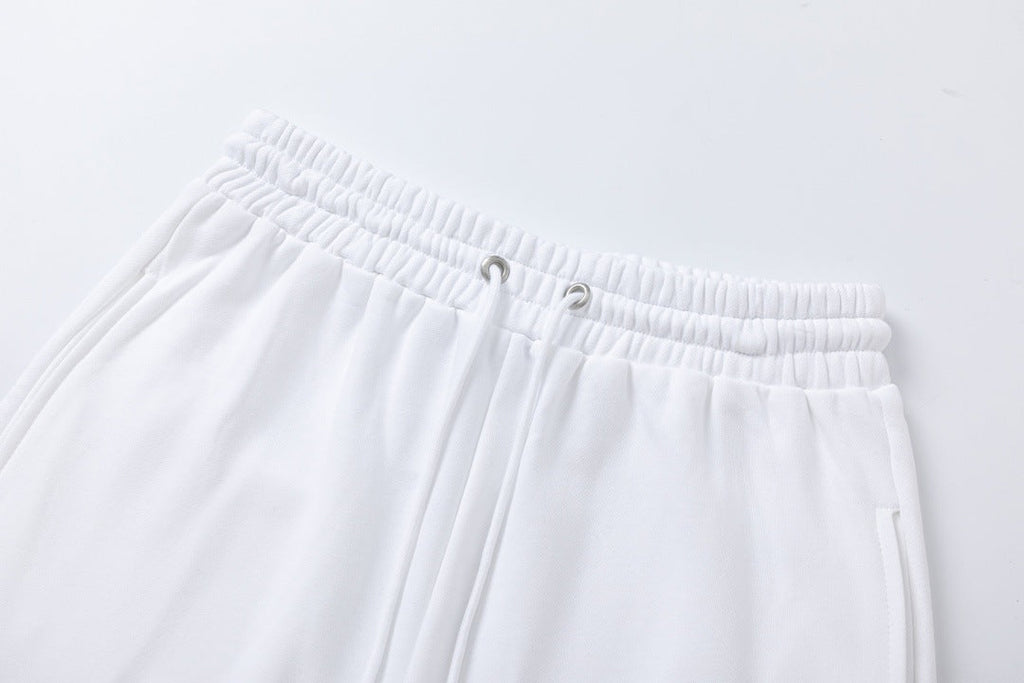 OFF-WHITE Wave Diag Track Shorts – Cotton Drawstring