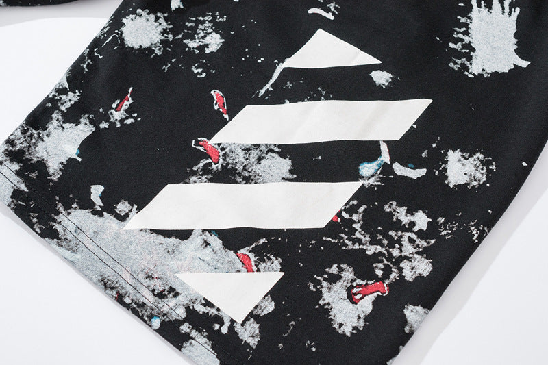 OFF-WHITE Seeing Things Allover Print Shorts