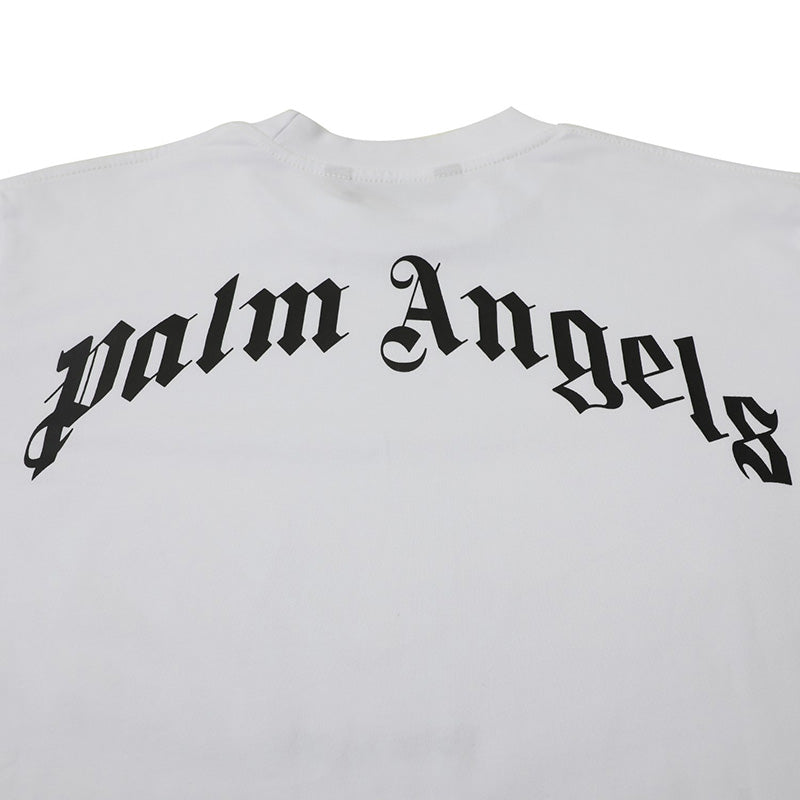 Palm Angels Bear Curved Logo T-Shirt – 100% Cotton