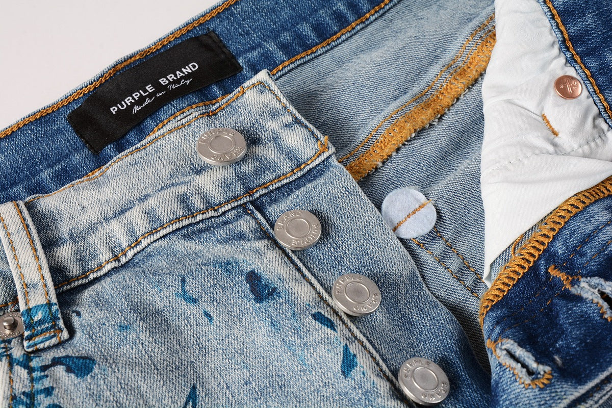 Purple Brand Relaxed-Fit Denim Shorts #5063