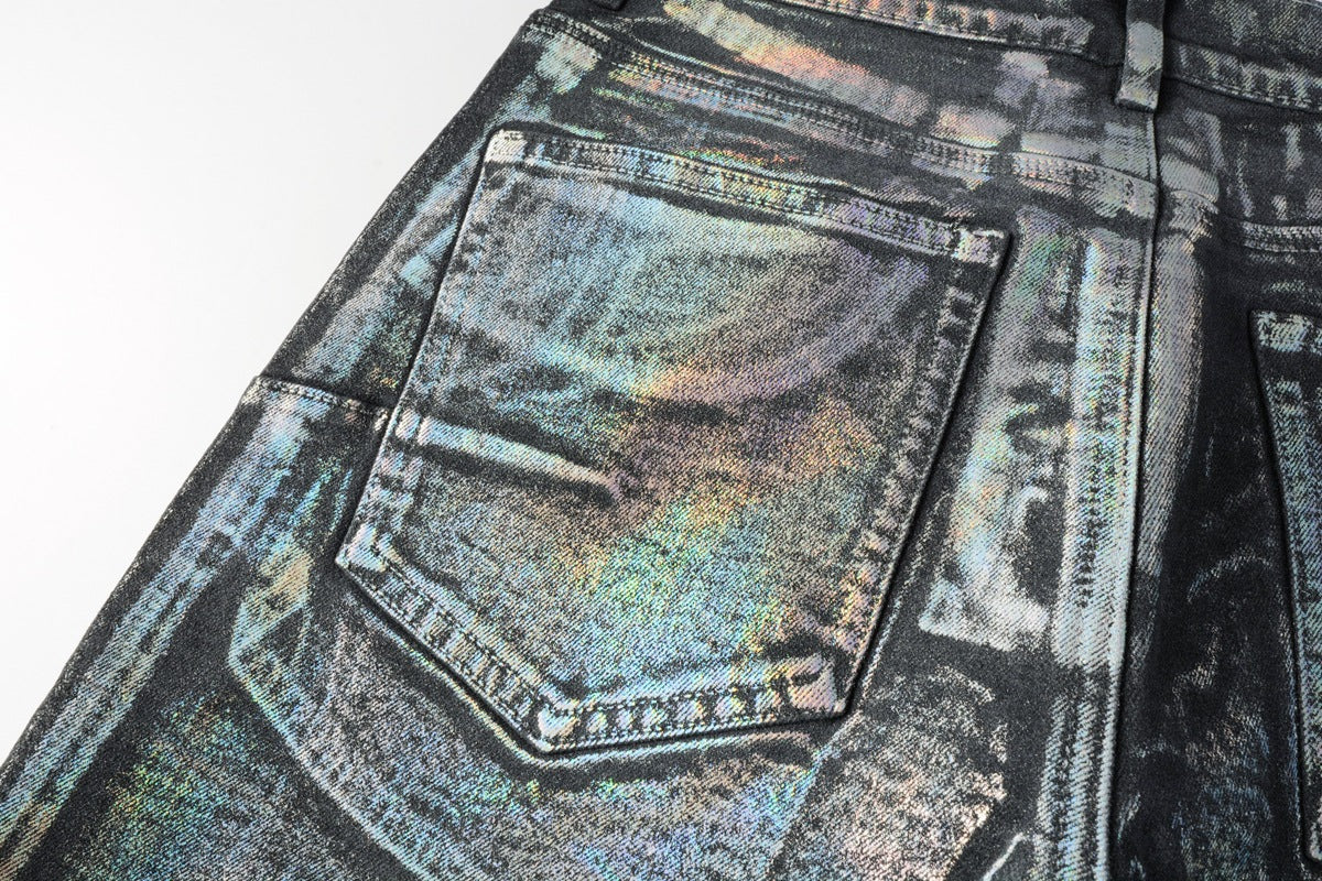 Purple Brand Relaxed Fit Denim Shorts #5028