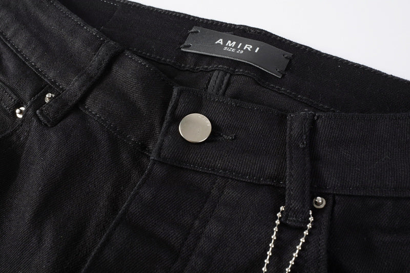 AMIRI Slim Fit Distressed Jeans – Full Length Denim