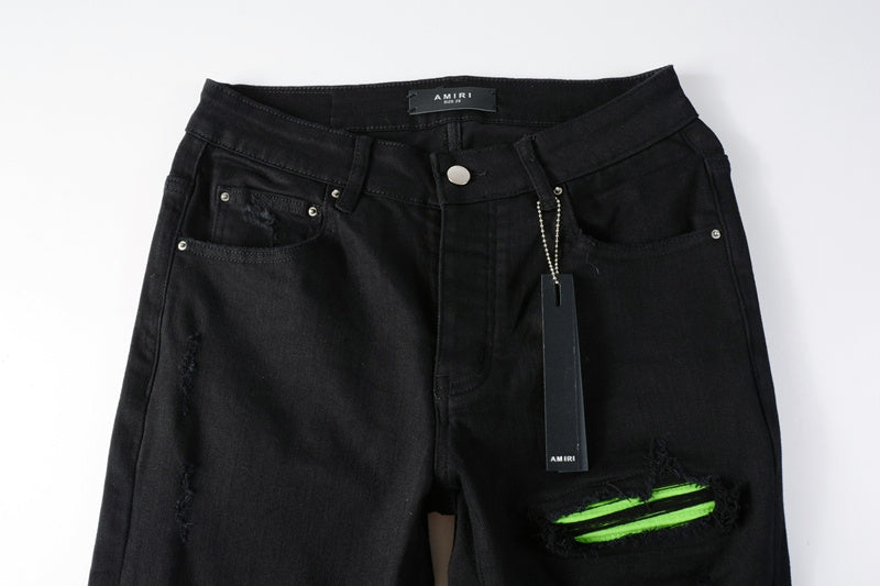 AMIRI Slim Fit Distressed Jeans – Full Length Denim