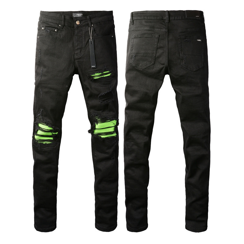 AMIRI Slim Fit Distressed Jeans – Full Length Denim