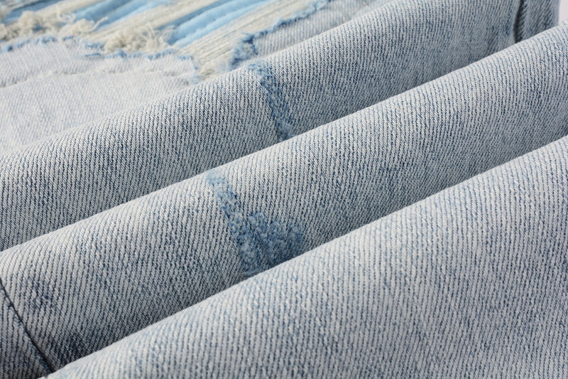 AMIRI Slim Fit Distressed Jeans – Full Length Denim