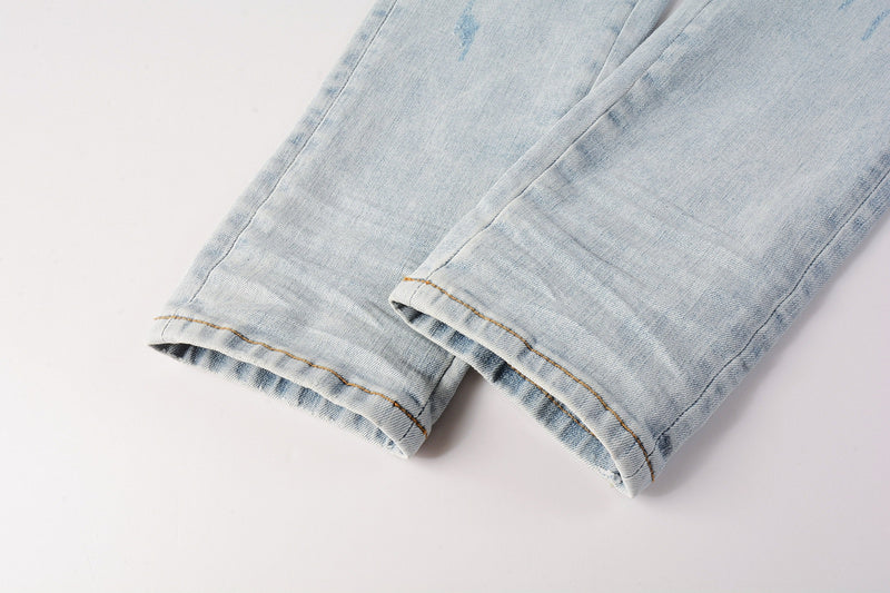 AMIRI Slim Fit Distressed Jeans – Full Length Denim