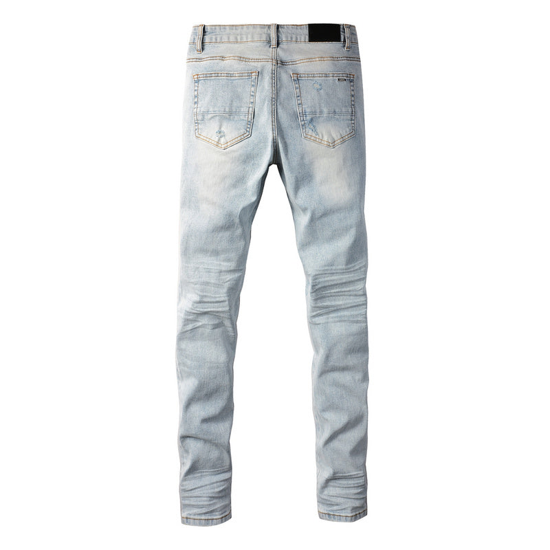 AMIRI Slim Fit Distressed Jeans – Full Length Denim