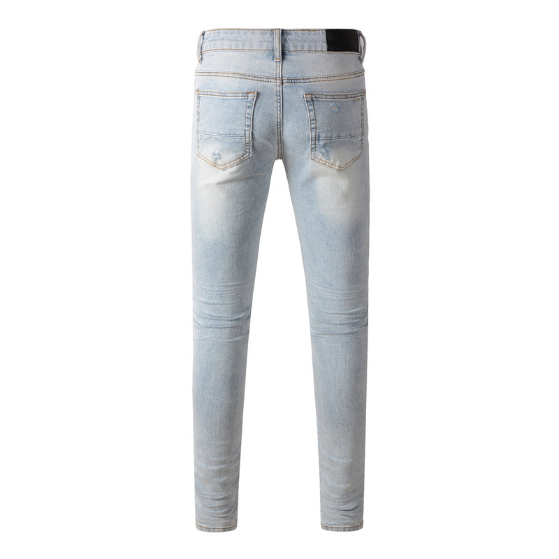 AMIRI Slim Fit Distressed Jeans – Full Length Denim
