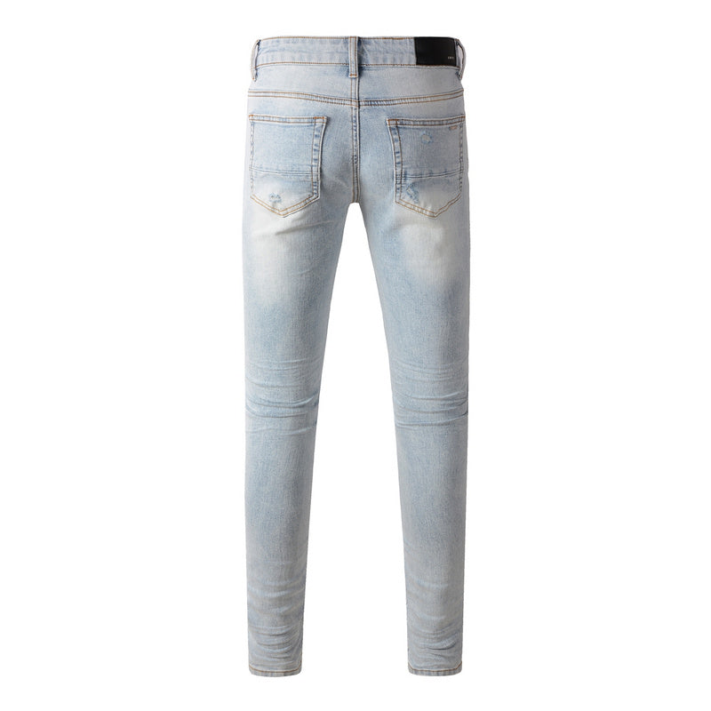 AMIRI Slim Fit Distressed Jeans – Full Length Denim