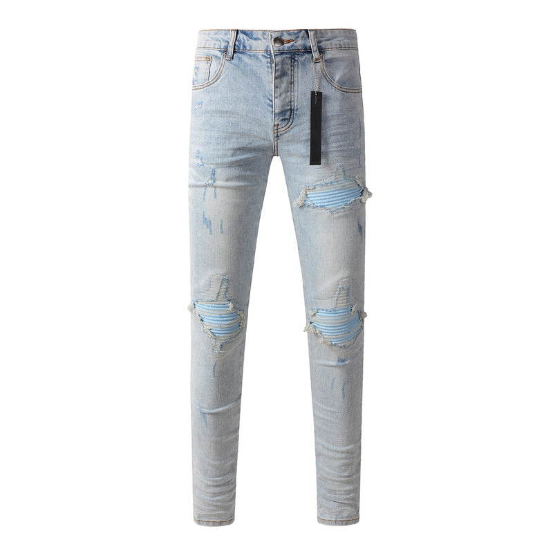 AMIRI Slim Fit Distressed Jeans – Full Length Denim