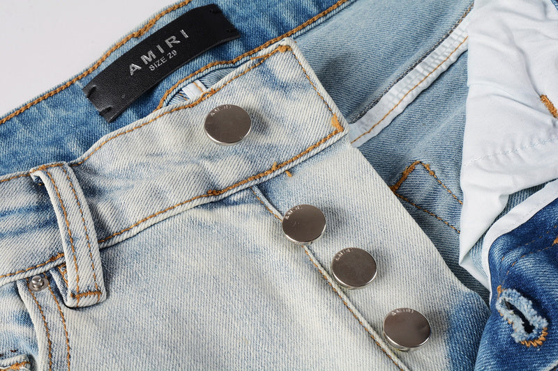 AMIRI Slim Fit Distressed Jeans – Full Length Denim