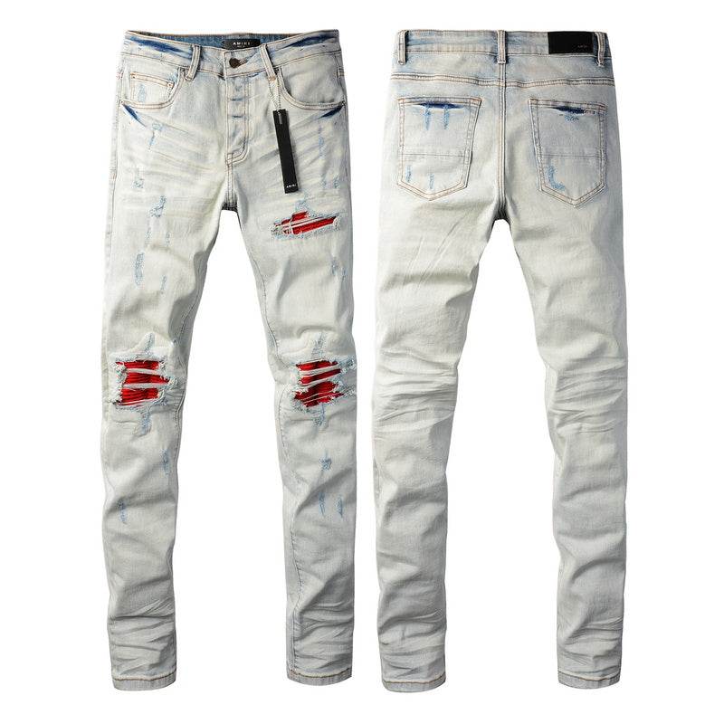 AMIRI Slim Fit Distressed Jeans – Full Length Denim