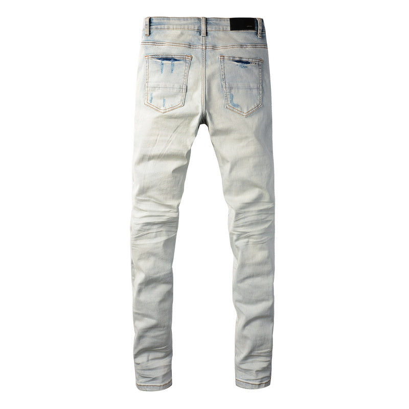 AMIRI Slim Fit Distressed Jeans – Full Length Denim