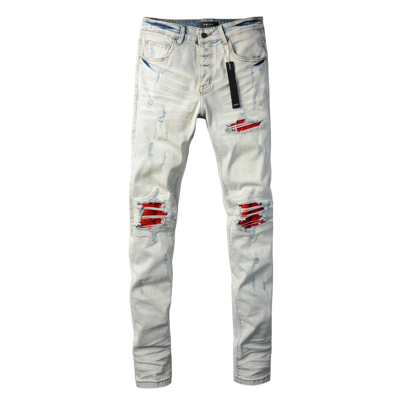 AMIRI Slim Fit Distressed Jeans – Full Length Denim