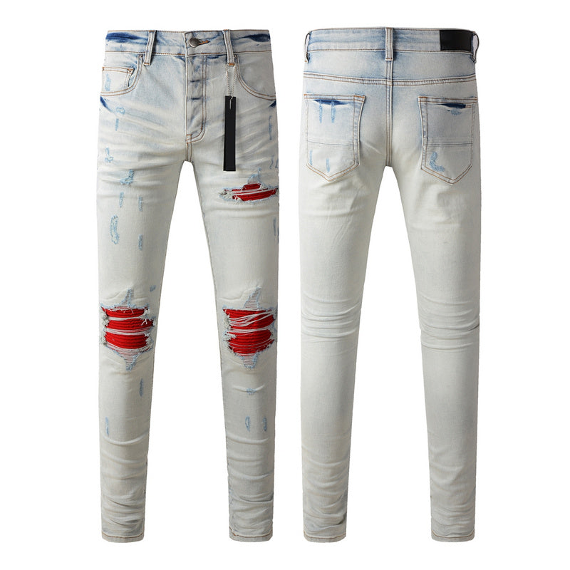 AMIRI Slim Fit Distressed Jeans – Full Length Denim