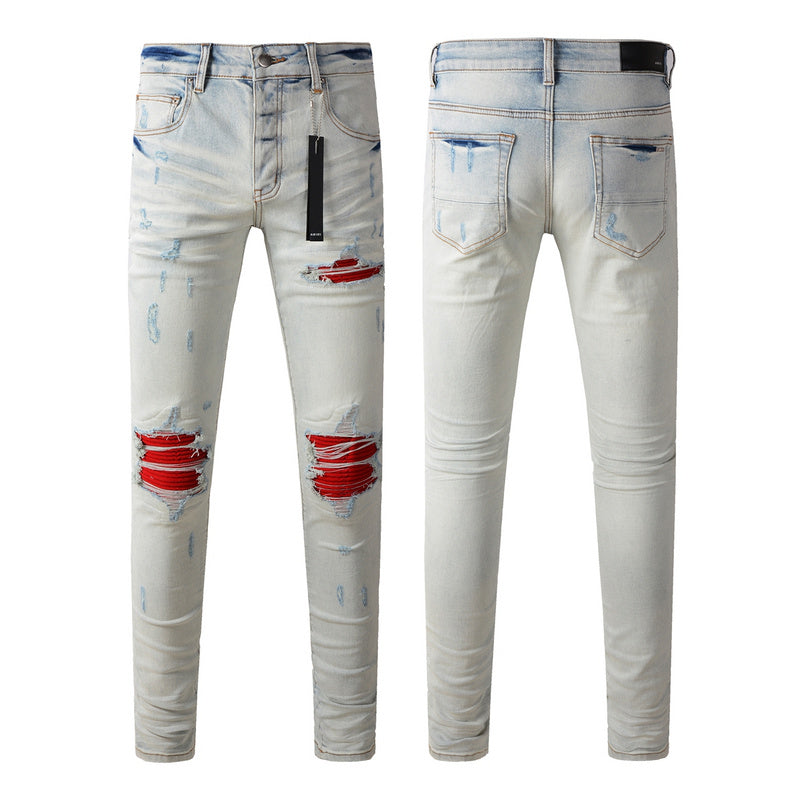 AMIRI Slim Fit Distressed Jeans – Full Length Denim