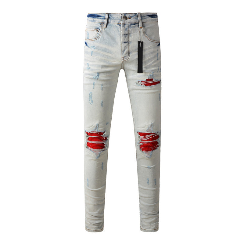 AMIRI Slim Fit Distressed Jeans – Full Length Denim