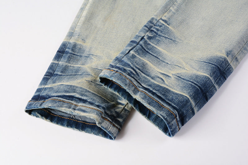 AMIRI Slim Fit Distressed Jeans – Full Length Denim