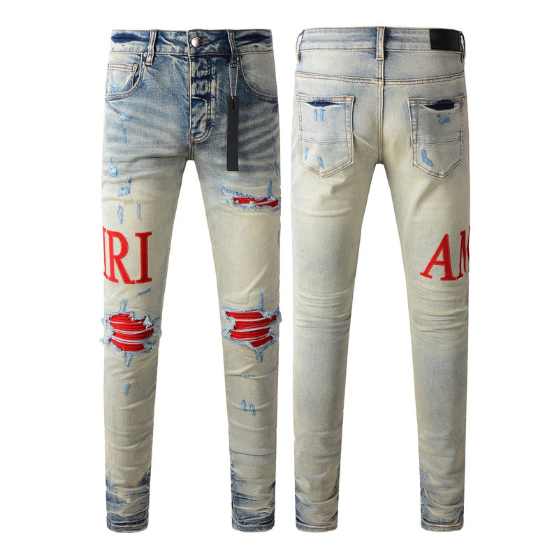 AMIRI Slim Fit Distressed Jeans – Full Length Denim