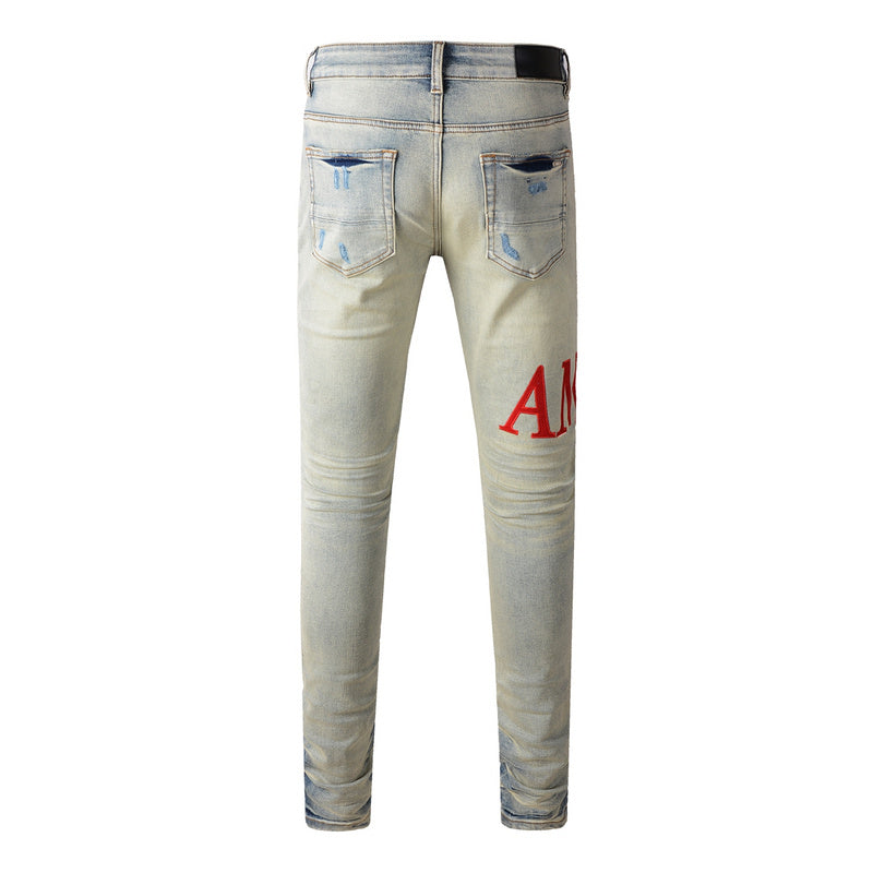 AMIRI Slim Fit Distressed Jeans – Full Length Denim
