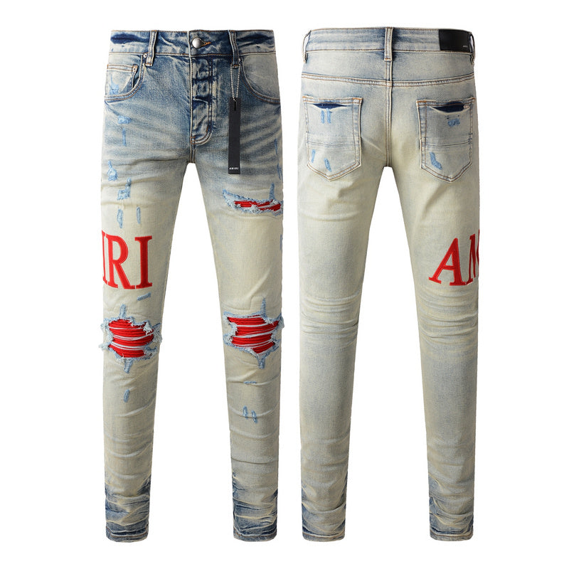 AMIRI Slim Fit Distressed Jeans – Full Length Denim