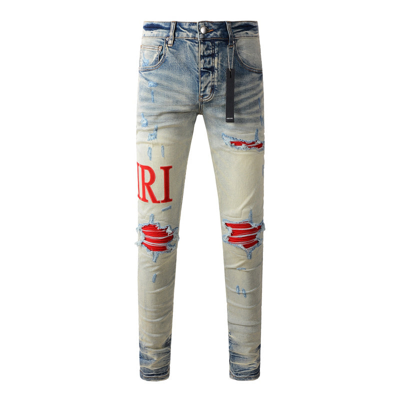 AMIRI Slim Fit Distressed Jeans – Full Length Denim