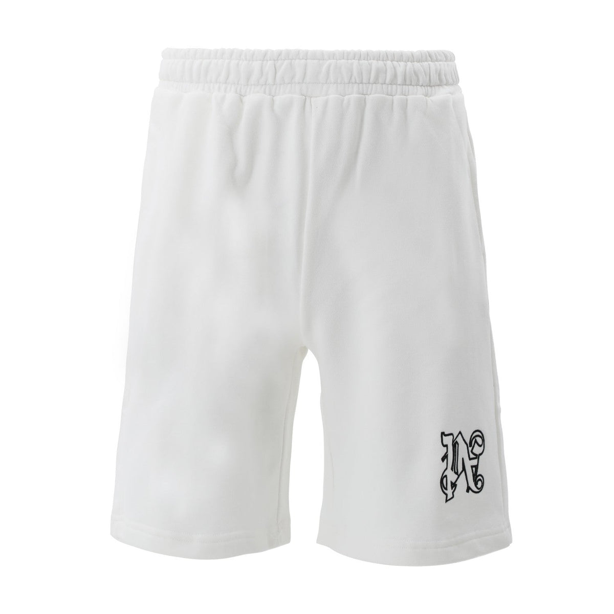 Palm Angels Hyper Monogram-Print Track Shorts – Men's Cotton Shorts | Black & White